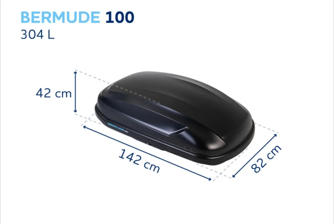 Coffre toit Norauto Bermude 100 147x88x44 (304L)